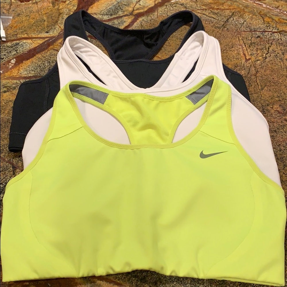3 Nike Running DRI-FIT tops.
